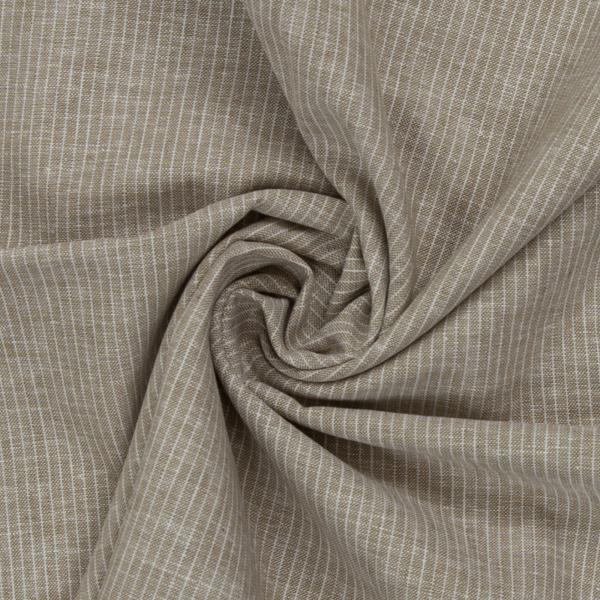 Baumwoll-Leinen Paul Streifen meliert Schlamm von Swafing